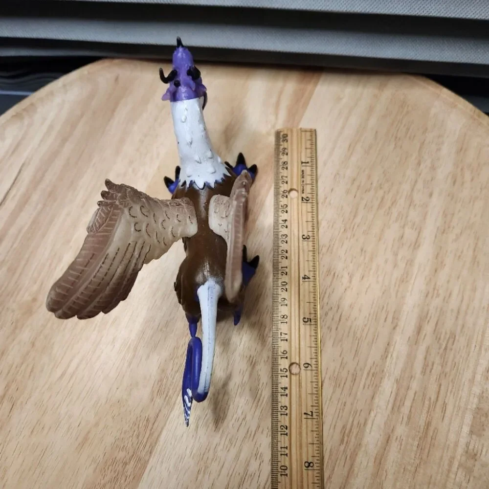 SDE Shantou Winged Dragon Figurine Purple Mouth Opens